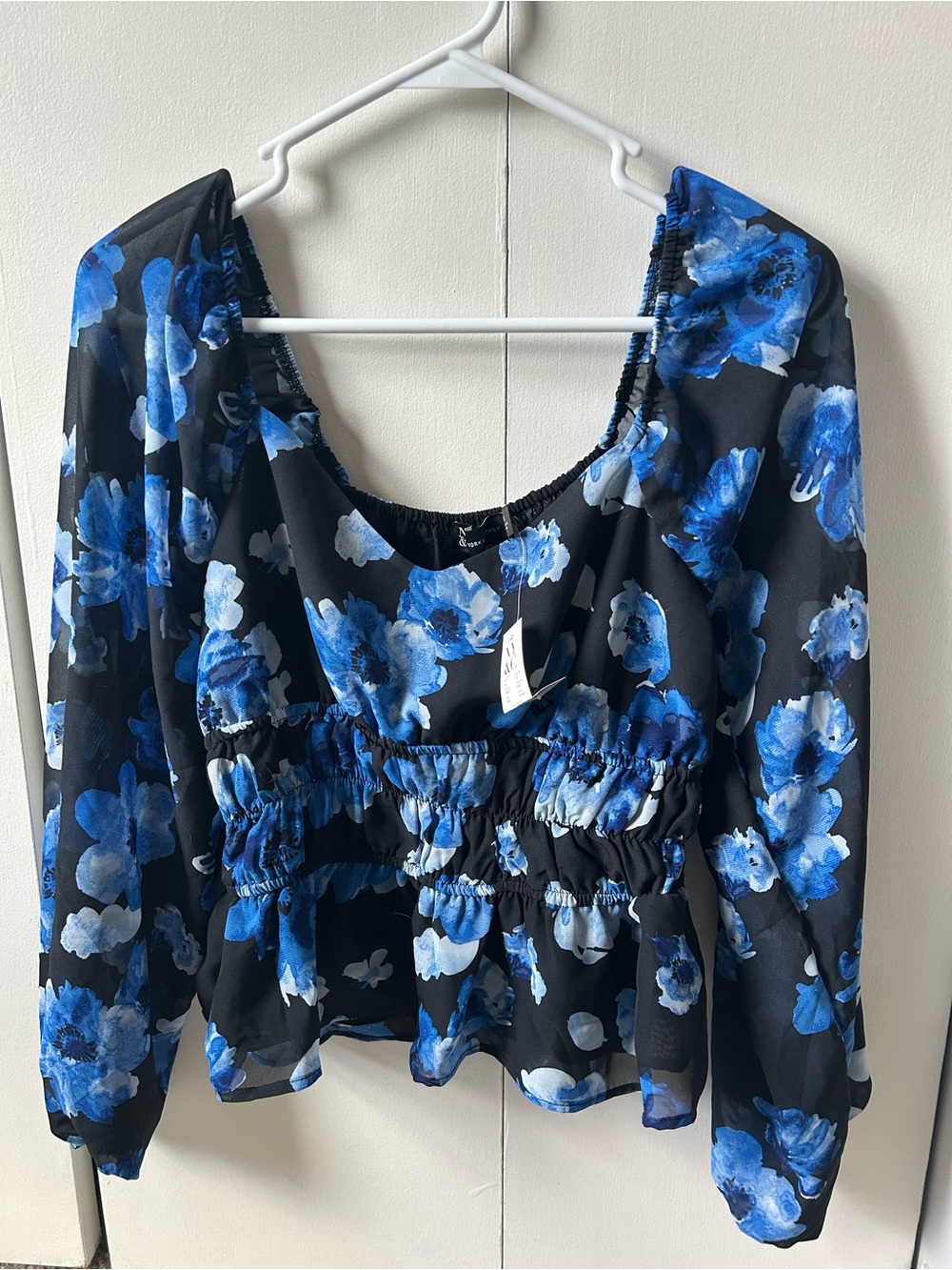 New York & Company Smock-Waist Top